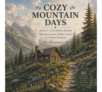 Cozy Mountain Days: Adult Coloring Book: Mountain Streams, Hidden Cabins & Timeless Memories