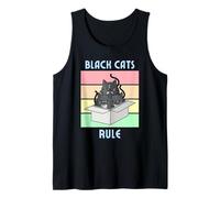 Cozy Mystery Black Cats Rule Cute Smoking Cat in Scatola Canotta