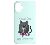 Cozy Mystery Cat Sleuth Non tutti i gatti sono detective Custodia per iPhone 16 Plus