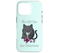 Cozy Mystery Cat Sleuth Non tutti i gatti sono detective Custodia per iPhone 16 Pro