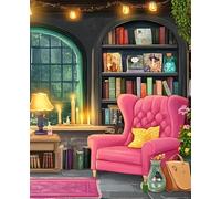 Cozy Mystery Reading Nook Notebook: College Ruled Journal, 110 Pages, 7.5 x 9.25 in - Gift for Mystery Readers, Writers & Book Lovers