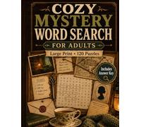 Cozy Mystery Word Search: For Adults: Large Print 120 Themed Puzzles with Answer Key
