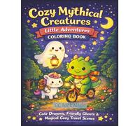 Cozy Mythical Creatures Coloring Book: Cute Dragons, Friendly Ghosts & Unicorn Adventure Scenes - Cozy Fantasy Coloring for Relaxation, Stress Relief & Gentle Imaginative Escapes