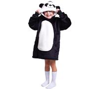 Cozy Noxxiez Felpa Manta con Cappuccio Panda per Bambini