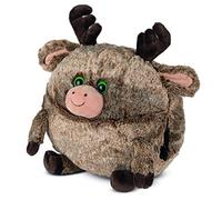 COZY NOXXIEZ Peluche scaldamani a forma di animali selvatici, simpatici cuscini per bambini, morbidi e soffici, cuscino riutilizzabile a forma di animale, regalo per ragazze, ragazzi e neonati (renne)