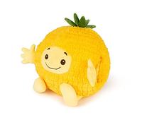 COZY NOXXIEZ Peluche scaldamani frutta morbido cuscino morbido per bambini e adulti - ananas, Giallo e verde, Taglia unica