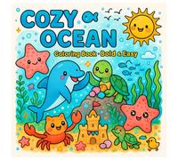 Cozy Ocean Coloring Book - Bold & Easy