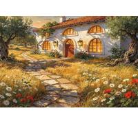 Cozy Outdoor 200 Piece Jigsaw Puzzles for Adults, Colourful, Challenging & Brainteasing Adult puzzles 200 Pieces Villa, Fun jigsaws for The Whole Family 14x10 inch