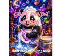 Cozy Panda home: Stress relief,Bold- easy colouring book
