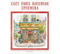 COZY PARIS BOHEMIAN EPHEMERA: 20 Bookish Paper Collage Sheets for Junk Journaling, Scrapbooking & Fussy Cutting | Premium Color Collection with Watercolor Backing