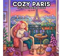 Cozy Paris: Cute Coloring Book with Sweet Hand-Drawn Parisian Scenes