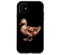 Cozy Patchwork Duck Rustico Country Quilting Cottage Custodia per iPhone 11
