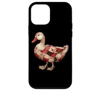 Cozy Patchwork Duck Rustico Country Quilting Cottage Custodia per iPhone 12 mini