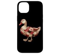 Cozy Patchwork Duck Rustico Country Quilting Cottage Custodia per iPhone 14 Plus