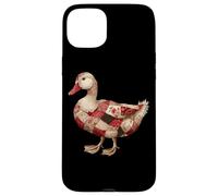 Cozy Patchwork Duck Rustico Country Quilting Cottage Custodia per iPhone 15 Plus