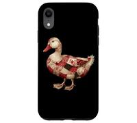 Cozy Patchwork Duck Rustico Country Quilting Cottage Custodia per iPhone XR