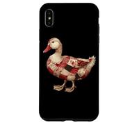 Cozy Patchwork Duck Rustico Country Quilting Cottage Custodia per iPhone XS Max