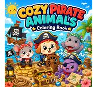 Cozy Pirate Animals: Coloring Book for Kids and Adults, Teens