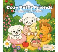 Cozy puffy friends: Cozy & simple Animal Coloring Book