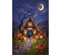 Cozy Pumpkin Cottage (6 x 9): Autumn Lined Notebook for Journaling, Daily Writing, Cozy Notes & Seasonal Inspiration