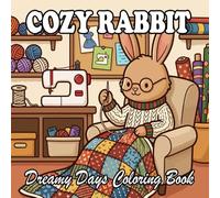 Cozy Rabbit Coloring Book: Cute Anthropomorphic Bunny Home Life for Kids and Adults