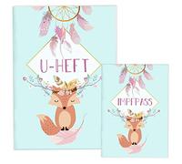 Cozy Racoon - Set di 3 custodie per libretto sanitario e libretto di vaccinazione, Made in Germany