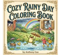 Cozy Rainy Day Coloring Book for Kids Ages 4-8: Cute Spring Animal Coloring Book with Umbrellas, Puddle Jumping, Rainbows, and Bold Easy Designs for Relaxing Creative Fun