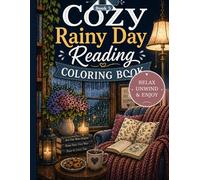 Cozy Rainy Day Reading Coloring Book: Rainy Windows, Warm Drinks & Peaceful Indoor Reading Scenes for Adults and Teens