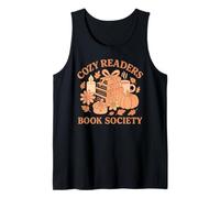 Cozy Readers Book Society Pastel Fall Books & Pumpkin Canotta