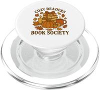 Cozy Readers Book Society Vintage Fall Books & Pumpkin PopSockets PopGrip per MagSafe