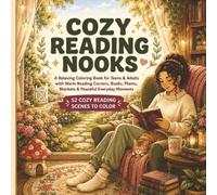COZY READING NOOKS: 52 Single page - A Relaxing Coloring Book for Teens & Adults with Warm Reading Corners, Books, Plants, Blankets & Peaceful Everyday Moments