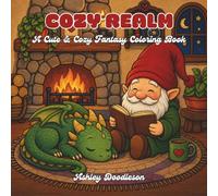 Cozy Realm: A Cute & Cozy Fantasy Coloring Book