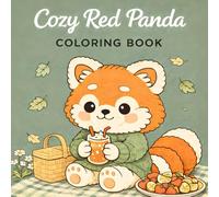 Cozy Red Panda: A Cozy Coloring Book for Kids and Adults