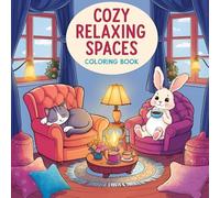 Cozy Relaxing Spaces Coloring Book: 50+ Beautiful Cozy Home Scenes for Stress Relief, Creativity, and Mindfulness - Perfect for Adults Relaxing Journey Through Warm & Tranquil Interiors