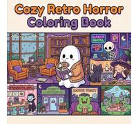 Cozy Retro Horror Coloring Book