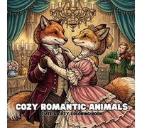 Cozy Romantic Animals: Bold & Easy Coloring Book for Adults (25 Pages)