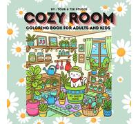 Cozy Room Coloring Book: Cute Kawaii Spaces for Relaxation, 50 Relaxing Cute Interior Scenes, Adorable Cozy Spaces, Cute Daily Life Rooms and Relaxing Kawaii Scenes