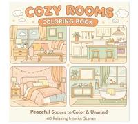 Cozy Rooms Coloring Book: A Relaxing Collection of Peaceful Interior Spaces for Stress Relief, Mindfulness, and Creative Calm