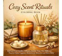 Cozy Scent Rituals Coloring Book: Bold and Easy Candles, Diffusers, Incense Trays, Wax Melts and Peaceful Home Fragrance Moments for Relaxation and Stress Relief