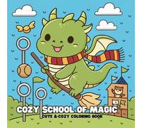 Cozy School of Magic: Bold & Easy Coloring Book for Adults (25 Pages)