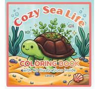 Cozy Sea Life Coloring Book for Teens & Adults: Bold Easy Ocean Animals, Beach Scenes & Cute Relaxing Summer Designs