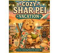 Cozy Shar Pei Vacation: Bold & Easy Coloring Book for Adults Featuring Relaxing Beach Days, Tropical Cafés, Sunset Views, Cozy Vacation Moments, Hammocks, Picnics and Island Getaways