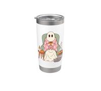 Cozy Sheet Ghost Reading Nook Halloween Fall Vibes Bicchiere termico in acciaio inox doppia parete