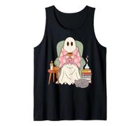 Cozy Sheet Ghost Reading Nook Halloween Fall Vibes Canotta