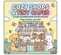 Cozy Shops & Tiny Cafes: A Cute Coloring Book for Relaxation