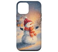 Cozy Snowman Winter Wonderland Festive Vacanze di Natale Custodia per iPhone 12 mini