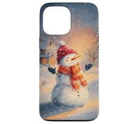 Cozy Snowman Winter Wonderland Festive Vacanze di Natale Custodia per iPhone 13 Pro Max