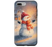 Cozy Snowman Winter Wonderland Festive Vacanze di Natale Custodia per iPhone 7 Plus/8 Plus