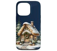 Cozy Snowy Cottage con Ghirlanda di Natale Custodia per iPhone 13 Pro