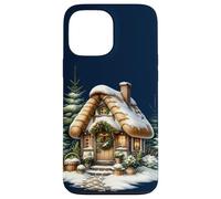 Cozy Snowy Cottage con Ghirlanda di Natale Custodia per iPhone 13 Pro Max